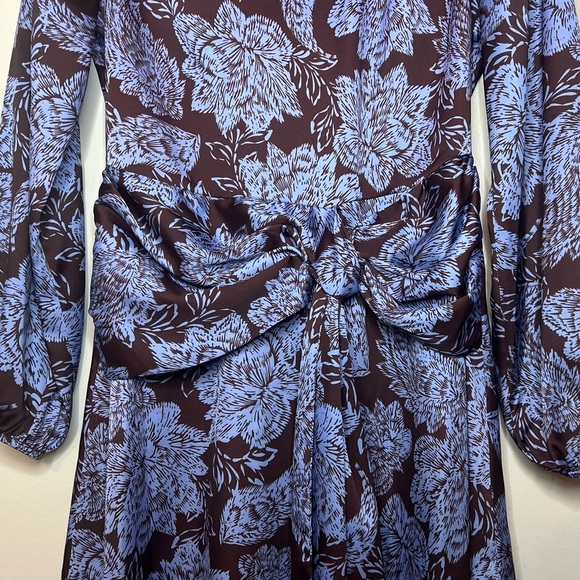 Shoshanna Lynne Dress Chocolate/Lavender Size 6 - Picture 10 of 14